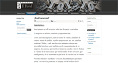 Desktop Screenshot of graficaeldavid.com.ar
